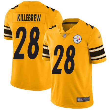 cheap Steelers #28 Miles Killebrew Gold Men's Stitched NFL Limited Inverted Legend Jersey