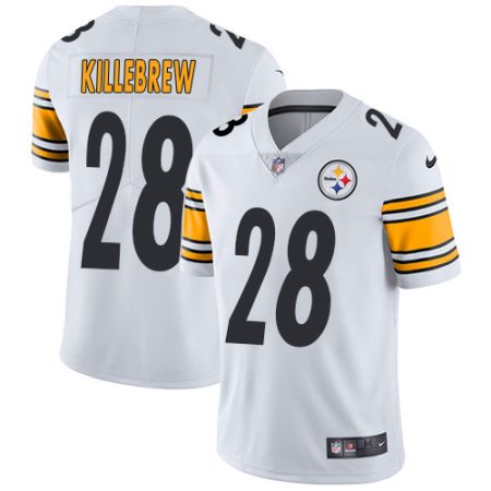 Steelers #28 Miles Killebrew White Men's Stitched NFL Vapor Untouchable Limited Jersey