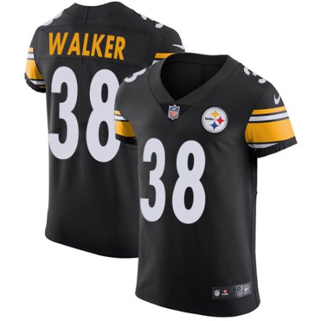 wholesale Steelers #38 Mykal Walker Black Team Color Men's Stitched NFL Vapor Untouchable Elite Jersey