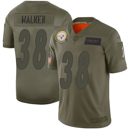 Steelers #38 Mykal Walker Camo Men's Stitched NFL Limited 2019 Salute To Service Jersey