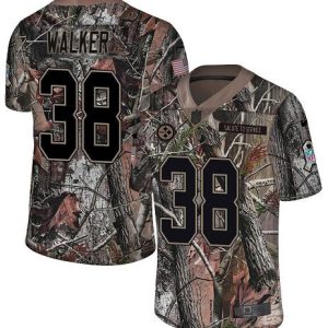 steelers #38 mykal walker camo men's stitched nfl limited rush realtree wholesale jersey