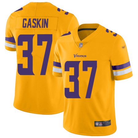 Vikings #37 Myles Gaskin Gold Men's Stitched NFL Limited Inverted Legend Jersey