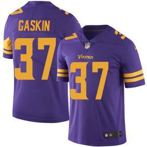 wholesale Vikings #37 Myles Gaskin Purple Men's Stitched NFL Limited Rush Jersey