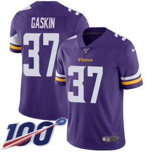 Vikings #37 Myles Gaskin Purple Team Color Men's Stitched NFL 100th Season Vapor Untouchable Limited Jersey