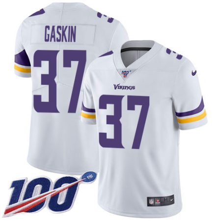 Vikings #37 Myles Gaskin White Men's Stitched NFL 100th Season Vapor Untouchable Limited Jersey