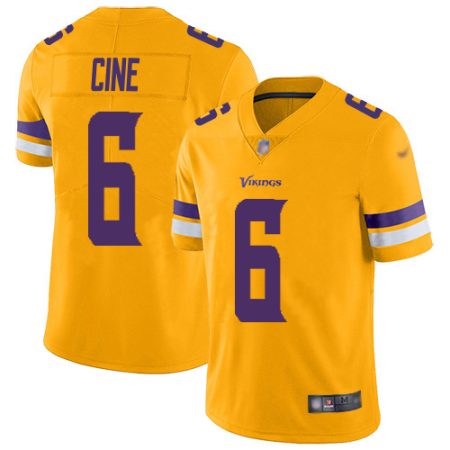 vikings #6 lewis cine gold men's stitched nfl limited inverted legend cheap jersey