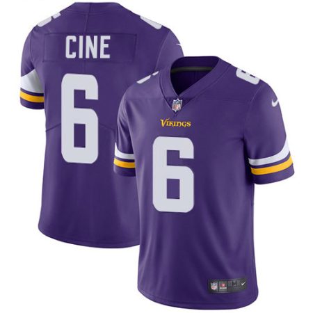 vikings #6 lewis cine purple team color men's stitched nfl vapor untouchable limited wholesale jersey