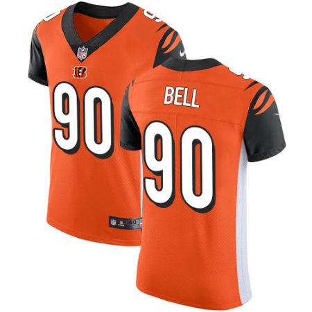 cheap Bengals #90 Travis Bell Orange Alternate Men's Stitched NFL New Elite Jersey