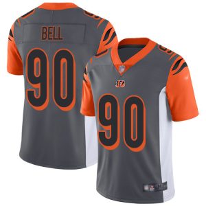 Bengals #90 Travis Bell Silver Men's Stitched NFL Limited Inverted Legend Jersey