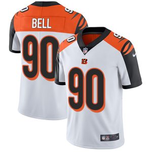 Bengals #90 Travis Bell White Men's Stitched NFL Vapor Untouchable Limited Jersey