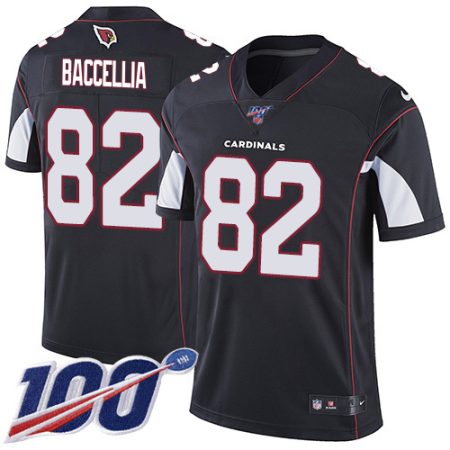 cheap Cardinals #82 Andre Baccellia Black Alternate Men's Stitched NFL 100th Season Vapor Limited Jersey