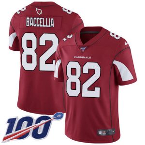 cheap Cardinals #82 Andre Baccellia Red Team Color Men's Stitched NFL 100th Season Vapor Limited Jersey