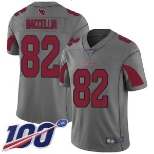 Cardinals #82 Andre Baccellia Silver Men's Stitched NFL Limited Inverted Legend 100th Season Jersey