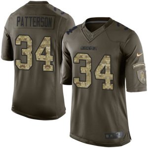 Chargers #34 Jaret Patterson Green Men's Stitched NFL Limited 2015 Salute to Service Jersey