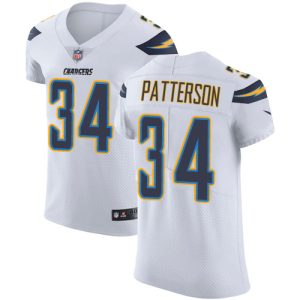 chargers #34 jaret patterson white men's stitched nfl vapor untouchable elite cheap jersey