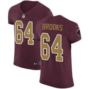 Commanders #64 Mason Brooks Burgundy Red Alternate Men's Stitched NFL Vapor Untouchable Elite Jersey