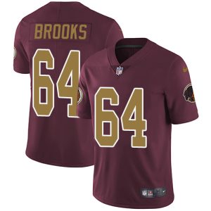 Commanders #64 Mason Brooks Burgundy Red Alternate Men's Stitched NFL Vapor Untouchable Limited Jersey