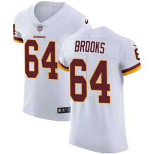 wholesale Commanders #64 Mason Brooks White Men's Stitched NFL Vapor Untouchable Elite Jersey