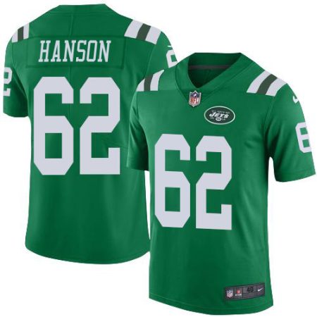 Jets #62 Jake Hanson Green Men's Stitched NFL Elite Rush Jersey