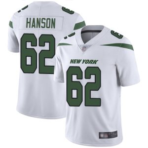 Jets #62 Jake Hanson White Men's Stitched NFL Vapor Untouchable Limited Jersey