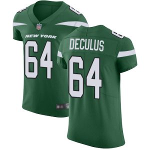 Jets #64 Austin Deculus Green Team Color Men's Stitched NFL Vapor Untouchable Elite Jersey