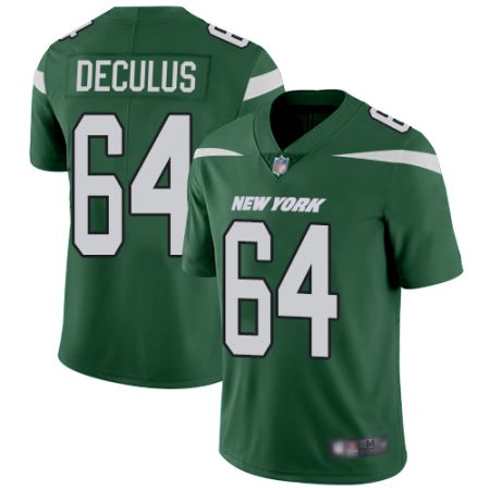 Jets #64 Austin Deculus Green Team Color Men's Stitched NFL Vapor Untouchable Limited Jersey