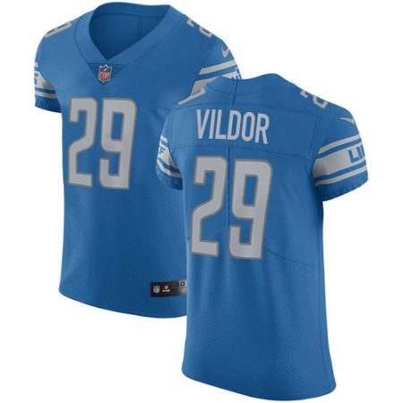 Lions #29 Kindle Vildor Blue Team Color Men's Stitched NFL Vapor Untouchable Elite Jersey