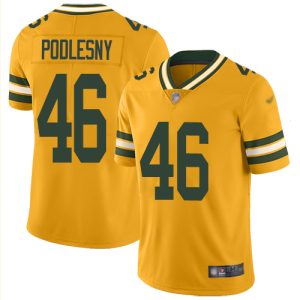 packers #46 jack podlesny gold men's stitched nfl limited inverted legend cheap jersey