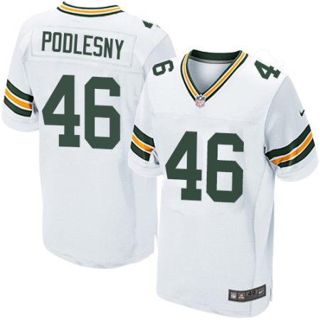 packers #46 jack podlesny white men's stitched nfl new elite wholesale jersey