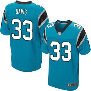 wholesale Panthers #33 Tae Davis Blue Alternate Men's Stitched NFL New Elite Jersey