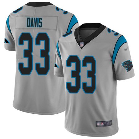 Panthers #33 Tae Davis Silver Men's Stitched NFL Limited Inverted Legend Jersey