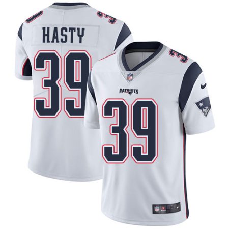 wholesale Patriots #39 JaMycal Hasty White Men's Stitched NFL Vapor Untouchable Limited Jersey