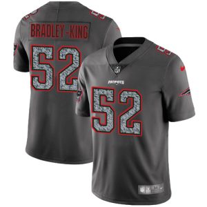 wholesale Patriots #52 Will Bradley-King Gray Static Men's Stitched NFL Vapor Untouchable Limited Jersey