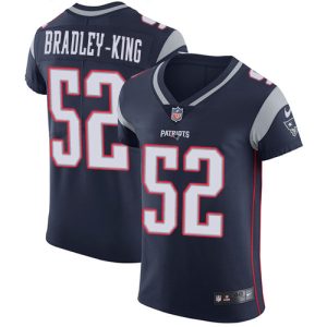 Patriots #52 Will Bradley-King Navy Blue Team Color Men's Stitched NFL Vapor Untouchable Elite Jersey