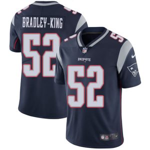 Patriots #52 Will Bradley-King Navy Blue Team Color Men's Stitched NFL Vapor Untouchable Limited Jersey