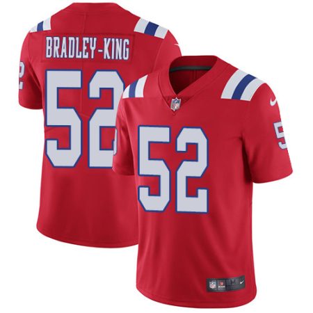 Patriots #52 Will Bradley-King Red Alternate Men's Stitched NFL Vapor Untouchable Limited Jersey