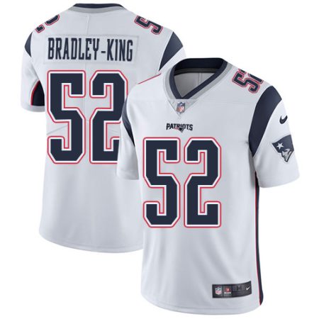 Patriots #52 Will Bradley-King White Men's Stitched NFL Vapor Untouchable Limited Jersey