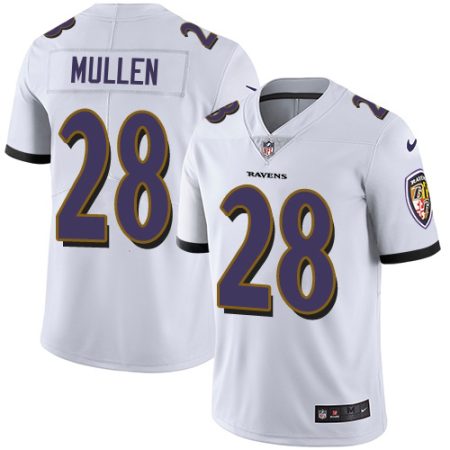 ravens #28 trayvon mullen white men's stitched nfl vapor untouchable limited cheap jersey