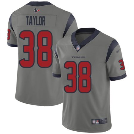 texans #38 j.j. taylor gray men's stitched nfl limited inverted legend cheap jersey