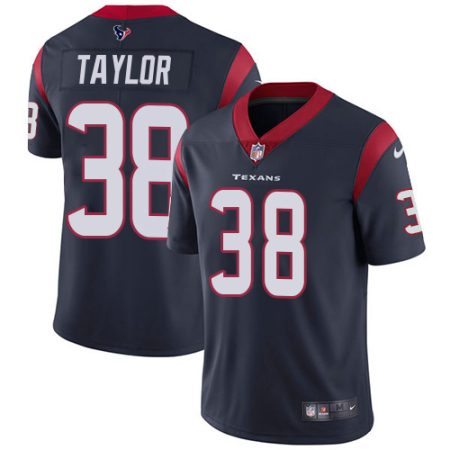 Texans #38 J.J. Taylor Navy Blue Team Color Men's Stitched NFL Vapor Untouchable Limited Jersey